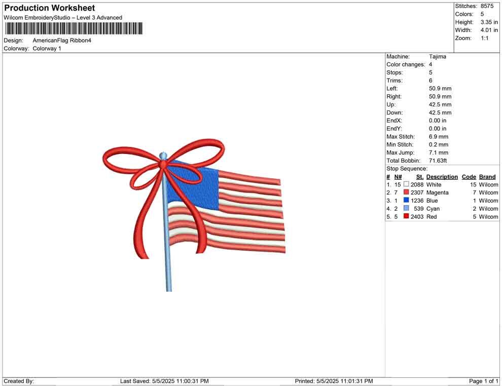 USA 250th Embroidery Designs: Patriotic Ribbon Flag Embroidery Files USA 4th July Machine Embroidery File (Digital Download)
