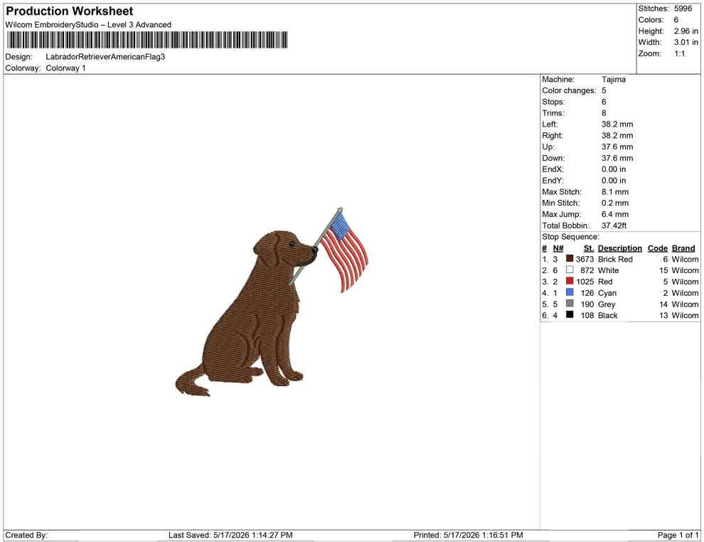 Labrador Retriever Embroidery Designs: Patriot Dog Embroidery File Cute Puppy Flag Embroidery Machine File 4th of July (Digital Download)