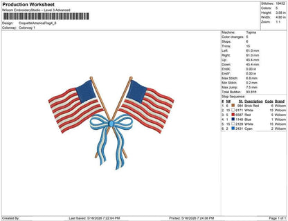 USA Flag Embroidery Designs: America 250 Machine Embroidery Files Patriotic Flag Embroidery Design (jef pes dst+) Instant Digital Download