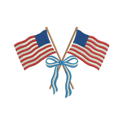 USA Flag Embroidery Designs: America 250 Machine Embroidery Files Patriotic Flag Embroidery Design (jef pes dst+) Instant Digital Download