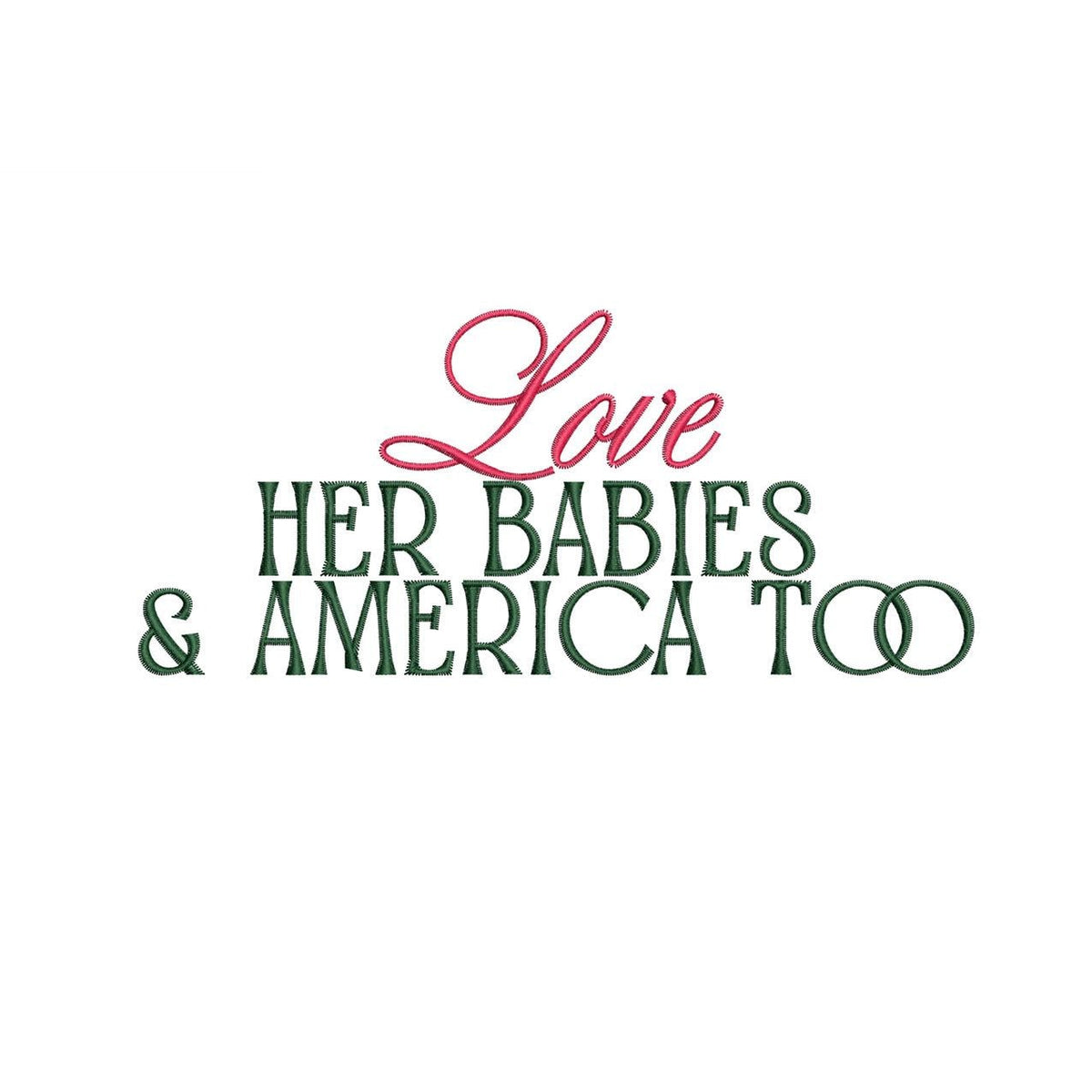 American Embroidery Design: Retro Script USA Machine Embroidery Files Patriotic Western Country (PES DST+) Instant Digital Download