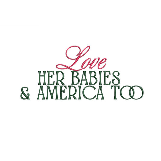 American Embroidery Design: Retro Script USA Machine Embroidery Files Patriotic Western Country (PES DST+) Instant Digital Download