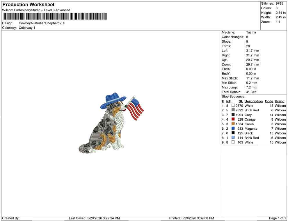 Australian Shepherd Embroidery Designs: Patriot Dog Embroidery File Cute Puppy Flag Embroidery Machine File 4th of July (Digital Download)
