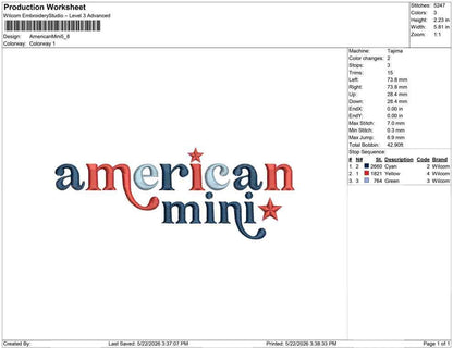 Independence Day Embroidery Designs: American Mini Embroidery Design Patriotic Machine Embroidery File PES DST JEF+ Instant Digital Download
