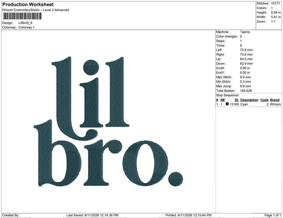 Little Bro Embroidery Designs: Lil Bro Machine Embroidery Files Sibling Embroidery File (JEF DST EXP+) Instant Digital Download