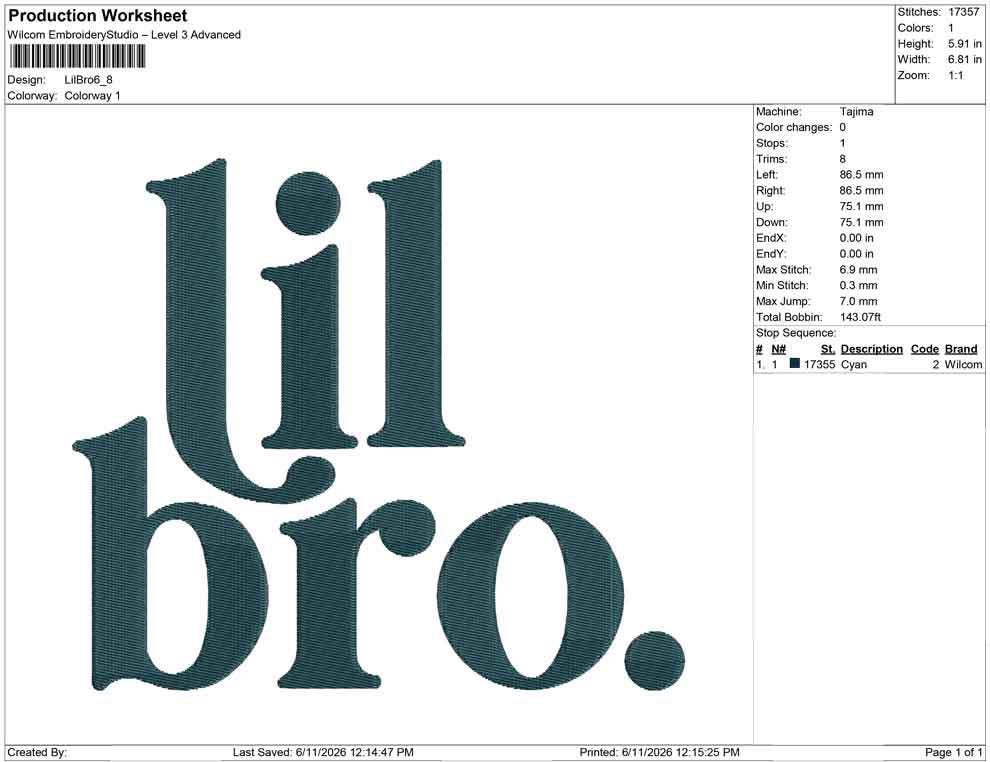 Little Bro Embroidery Designs: Lil Bro Machine Embroidery Files Sibling Embroidery File (JEF DST EXP+) Instant Digital Download