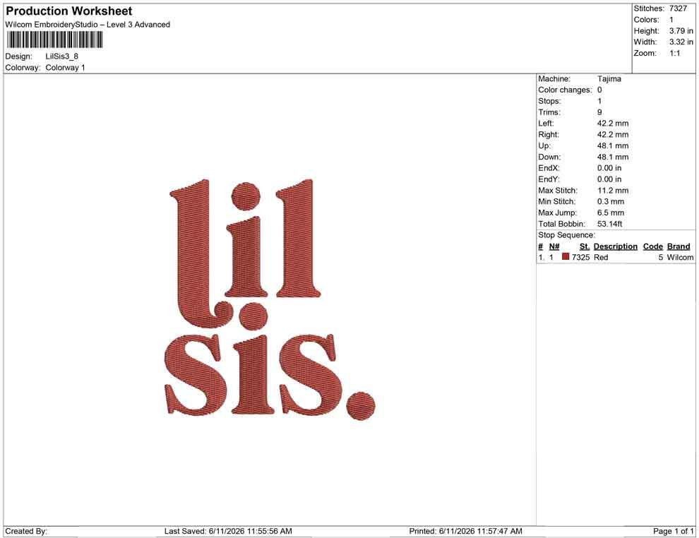 Little Sister Embroidery Designs: Lil Sister Embroidery Machine File Sibling Outfit Embroidery Design (Digital Download) JEF DST PES+
