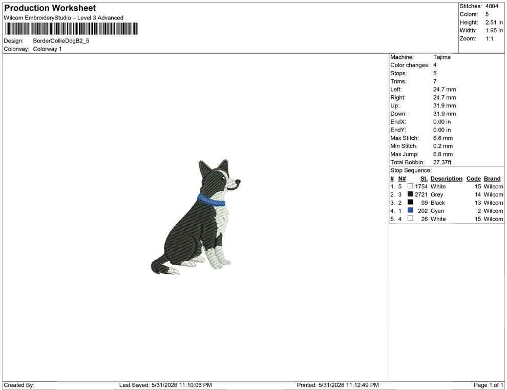 Border Collie Embroidery Designs: Dog Lover Embroidery File Dog Mom Sheepdog Collie Collar Embroidery File (PES JEF DST+) Instant Download