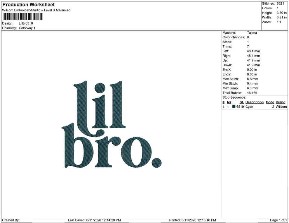 Little Bro Embroidery Designs: Lil Bro Machine Embroidery Files Sibling Embroidery File (JEF DST EXP+) Instant Digital Download