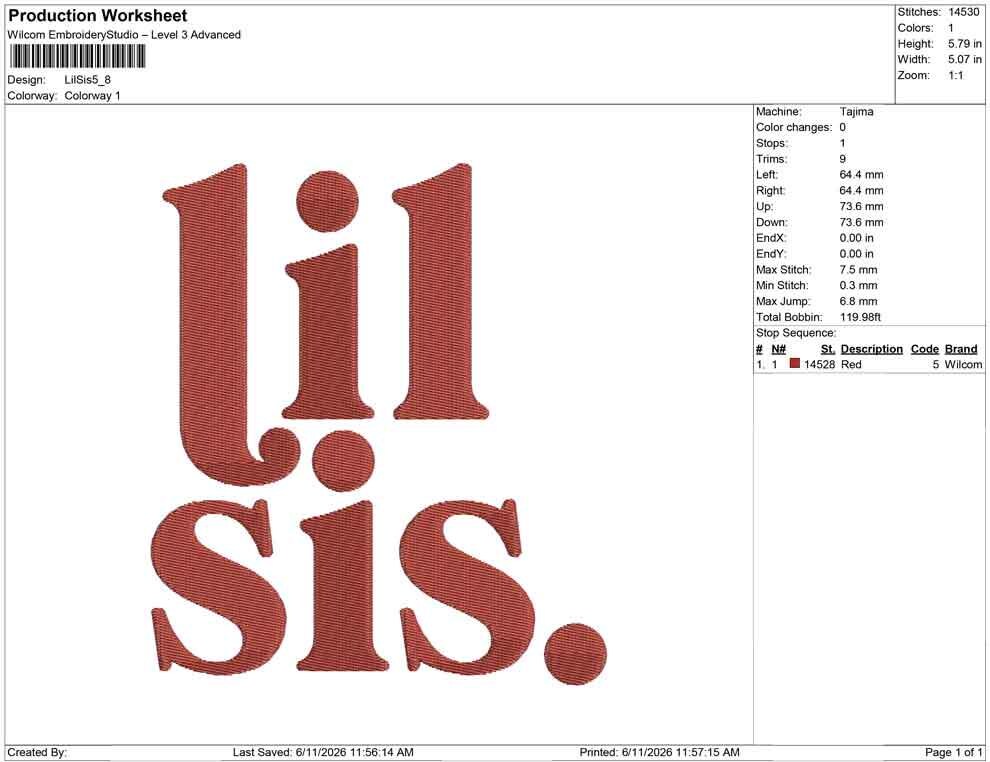 Little Sister Embroidery Designs: Lil Sister Embroidery Machine File Sibling Outfit Embroidery Design (Digital Download) JEF DST PES+