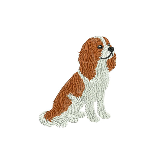 Cavalier King Charles Spaniel Embroidery Designs: Cavalier Dog Machine Embroidery File KCC Embroidery File (DST, PES) Digital