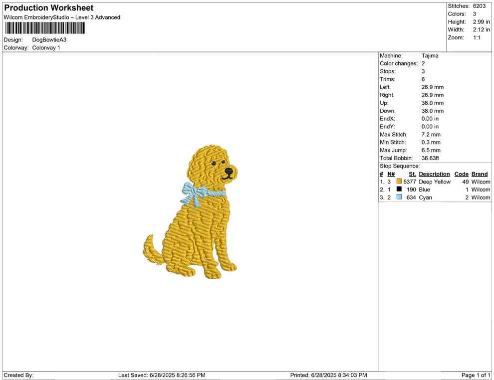 Goldendoodle Embroidery Designs: Curly Golden Doodle Dog Machine Embroidery File Puppy with Bow Embroidery Design (Digital Download)