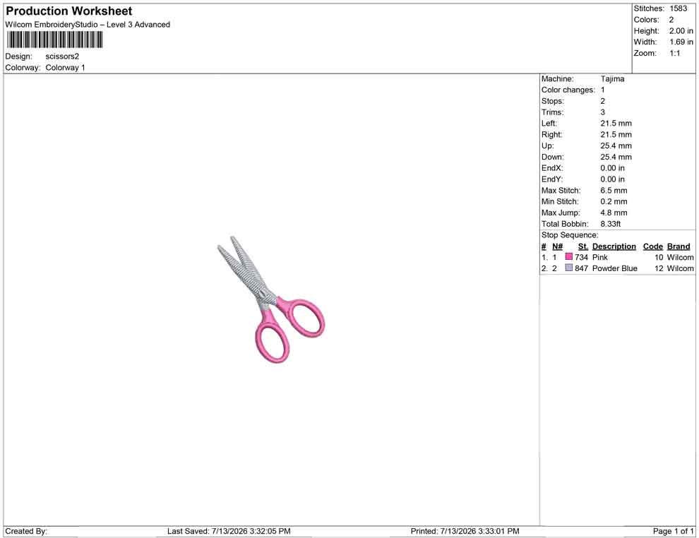 Back To School Embroidery Designs: School Scissors Machine Embroidery File Small Icon Embroidery Files (Digital Download) PES DST JEF+