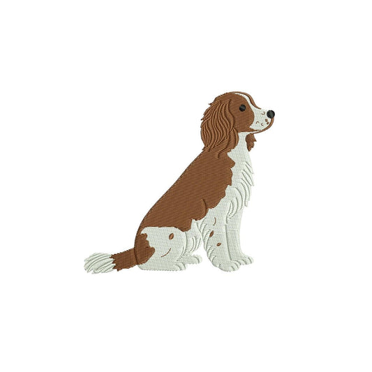 English Springer Spaniel Embroidery Designs: Dog Embroidery File Cute Puppy Embroidery Machine File (Digital Download) PES DST JEF+