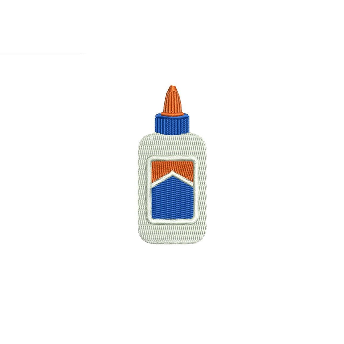 Glue Bottle Embroidery Design: Mini Glue Bottle Machine Embroidery File Craft School Teacher Glue Embroidery File (DST, PES, JEF, More)
