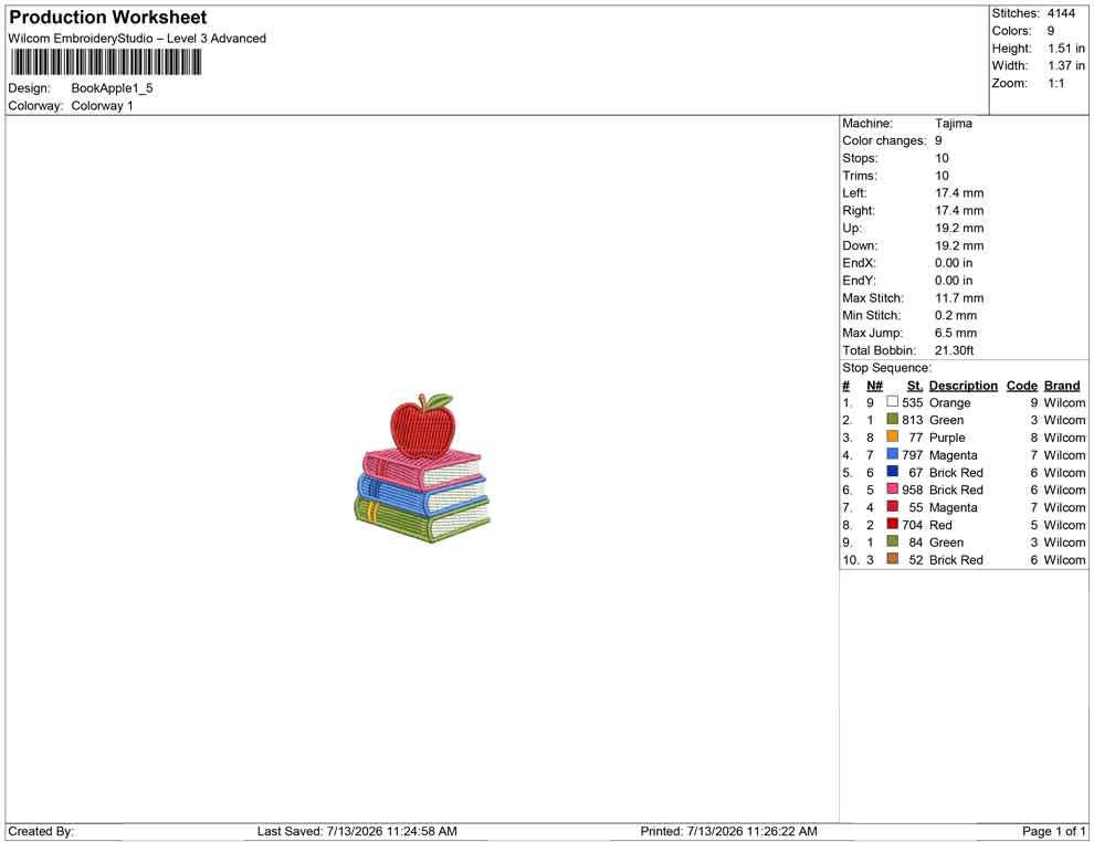 Back To School Embroidery Designs: Apple Machine Embroidery File Teacher Apple Embroidery PES DST JEF (Instant Download)