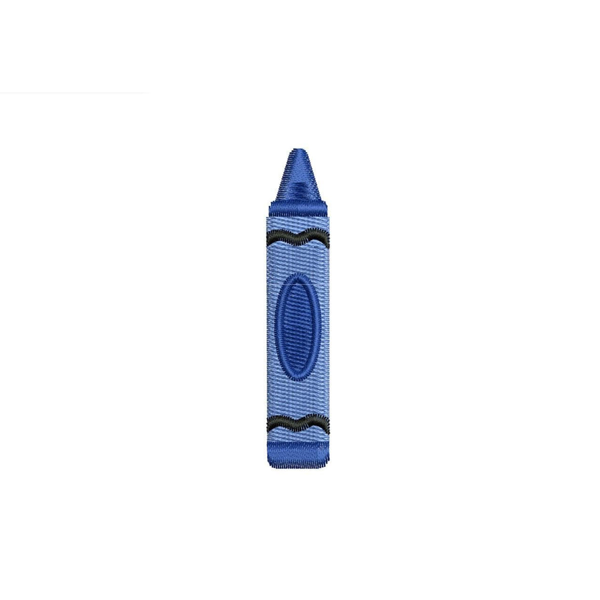 Colored Crayon Embroidery Design: Mini Crayon Machine Embroidery File School Teacher Crayon Design (DST, PES, JEF, More) Digital Download
