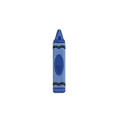 Colored Crayon Embroidery Design: Mini Crayon Machine Embroidery File School Teacher Crayon Design (DST, PES, JEF, More) Digital Download