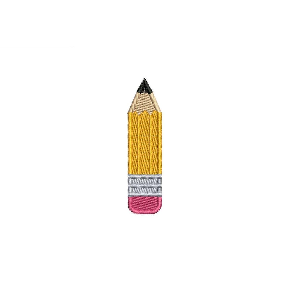 BTS Embroidery Designs: Back To School Machine Embroidery Files Number 2 Pencil Embroidery Design Digital Download (PES DST+)