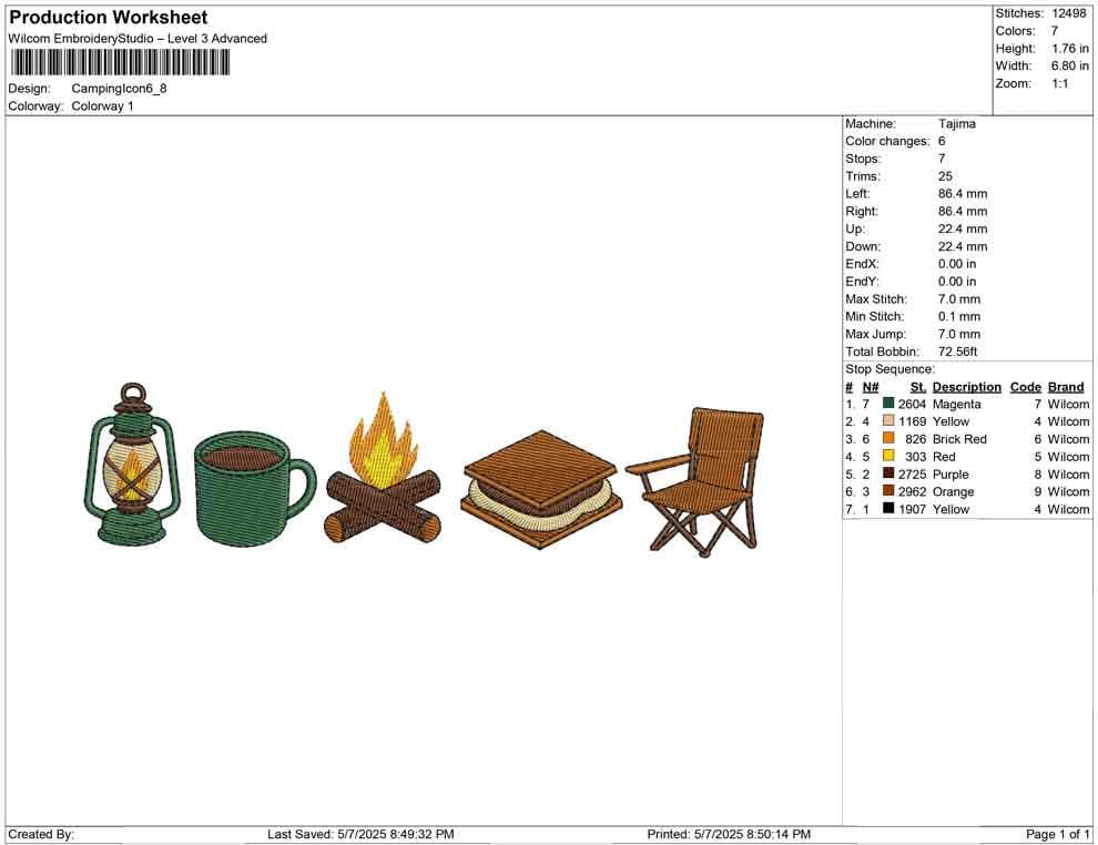 Camping Embroidery Designs: Campfire Lantern Coffee S'mores Camp Chair Machine Embroidery Files Winter Outdoor Embroidery (Digital Download)