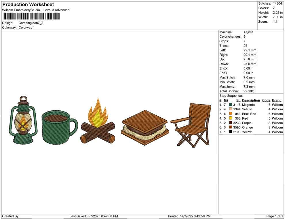Camping Embroidery Designs: Campfire Lantern Coffee S'mores Camp Chair Machine Embroidery Files Winter Outdoor Embroidery (Digital Download)