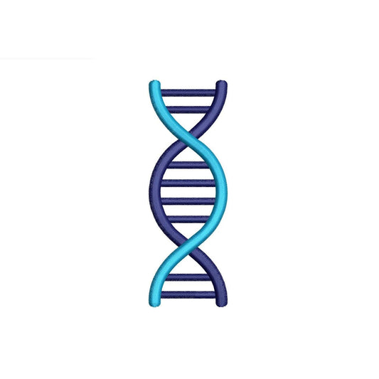 DNA Helix Embroidery Design: Science Genetics Machine Embroidery File Biology Lab Embroidery DNA Helix Design (Instant Digital Download)
