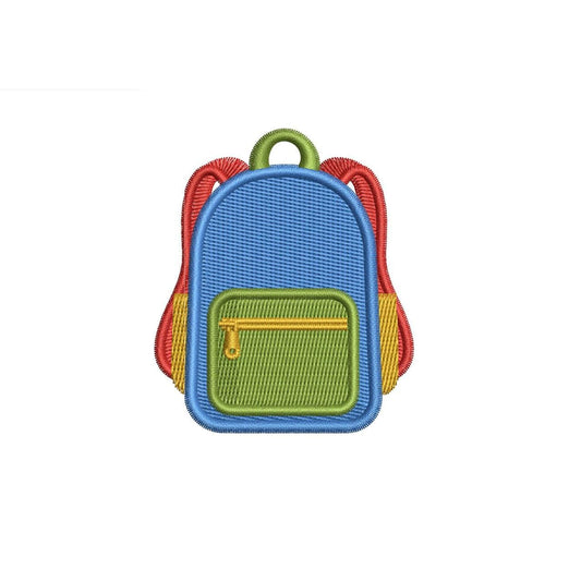 Backpack Embroidery Designs With Front Pocket Machine Embroidery File Small Backpack Embroidery File Small PES Embroidery DST File