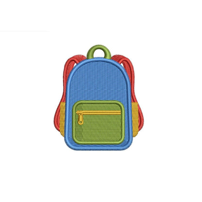 Backpack Embroidery Designs With Front Pocket Machine Embroidery File Small Backpack Embroidery File Small PES Embroidery DST File