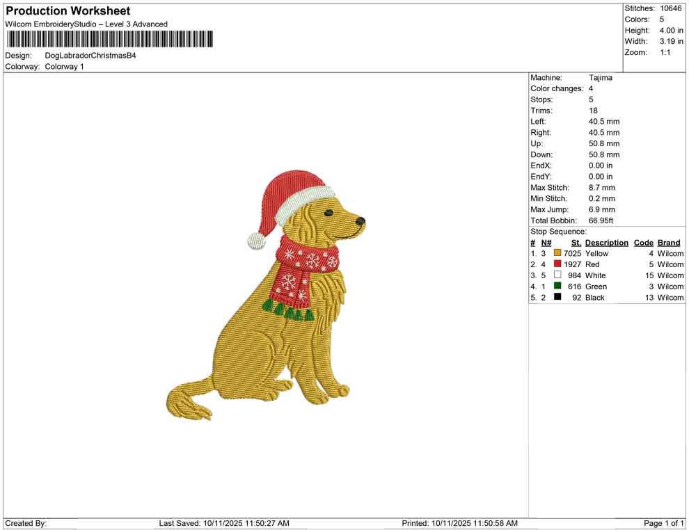 Christmas Embroidery Designs: Golden Retriever Dog Embroidery Machine Files Holiday Dog Embroidery Design (Digital Download)