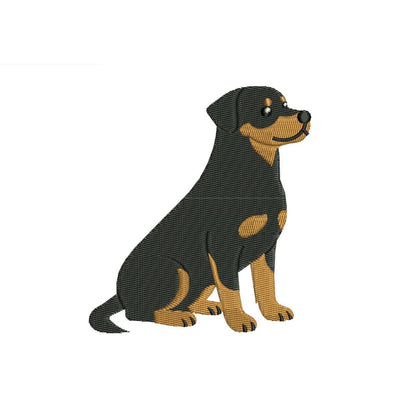 Rottweiler Embroidery Designs: Rottweiler Dog Embroidery File Cute Rottweiler Puppy Embroidery Machine File (Digital Download)