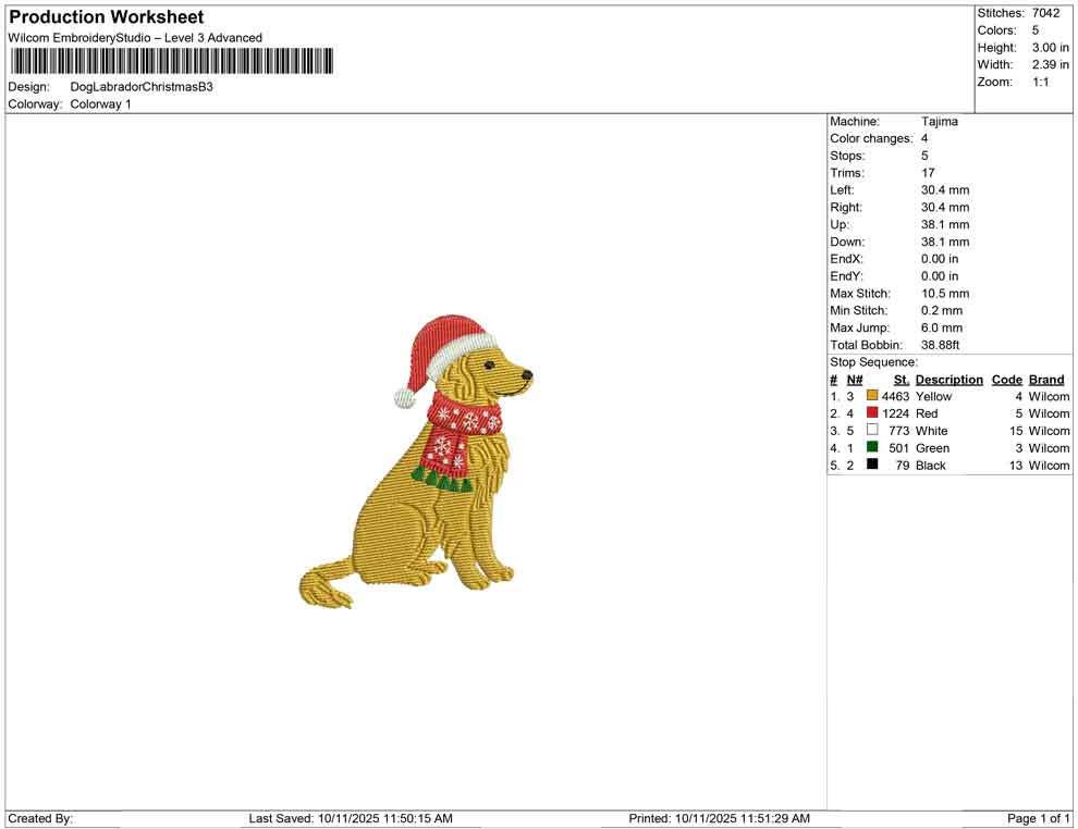Christmas Embroidery Designs: Golden Retriever Dog Embroidery Machine Files Holiday Dog Embroidery Design (Digital Download)
