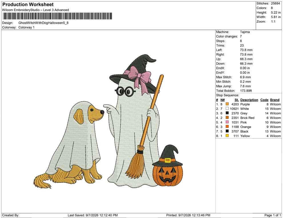 Halloween Ghost Witch Dog Embroidery Designs: Cute Ghost Machine Embroidery File Ghost Dog Halloween Embroidery Design Ghost Witch