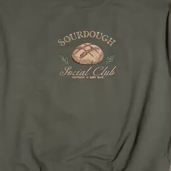 Sourdough Social Club Embroidery Design: Rustic Bread (Digital Download)